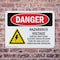 Signmission Hazardous Voltage Contact May Danger Sign, Plastic, 10in W x 7in L, 2PK OS-2PACK-DS-P-710-L-2188 - alternate 2